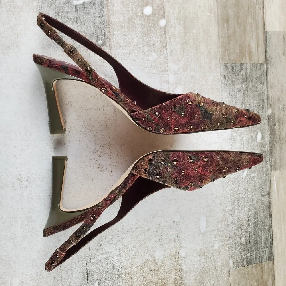 Circus NY By Sam Edelman Tallie Women Asymmetrical Pump Sz 11 M Plum Pointed Toe